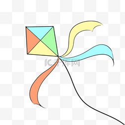 彩色菱形风筝