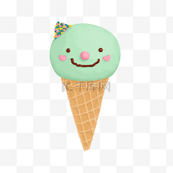 清新甜美风创意美食冰淇淋