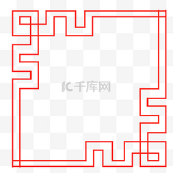 红色回形纹图片_回形花纹纹理