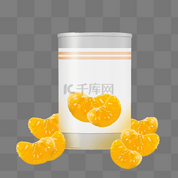 橘子罐头图片_蜜桔糖水罐头