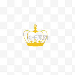 v字logo图片_黄色金色皇冠