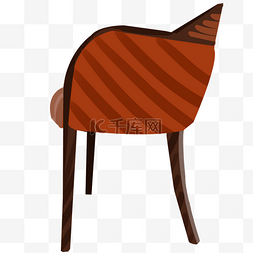 转轮图片_红色的椅子装饰插画