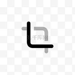 应用图标ui图片_裁剪卡通黑灰色符号图标