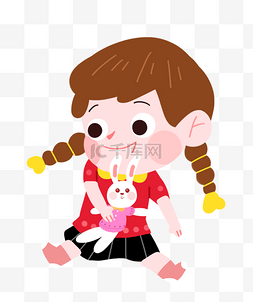 手拿玩偶