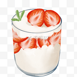 水果草莓酸奶