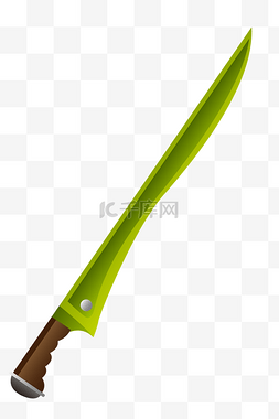 大刀刀图片_一把绿色大刀