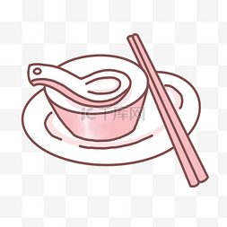 粉色筷子图片_餐具餐盘勺子
