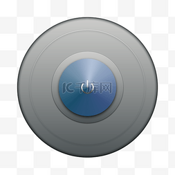 按钮科技金属图片_圆形金属科技按钮