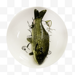 鱼盘子图片_盘子里的鱼