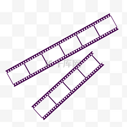 矢量紫色展开的交卷边框