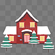 红色圣诞房子