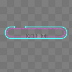 霓虹灯蓝图片_发光霓虹灯标题框