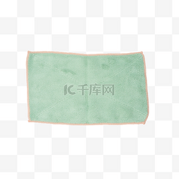 一块绿色毛巾