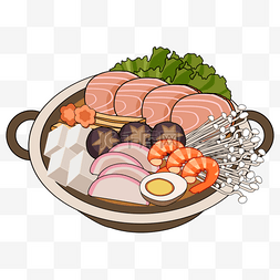 日本料理虾图片_烧煮料理之日本sukiyaki