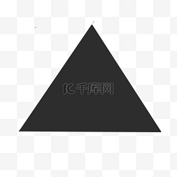 几何图形三角图片_实心等边下三角