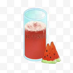 解渴消暑图片_西瓜汁夏季水果饮品