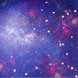 银河炫光图片_紫色星空星云