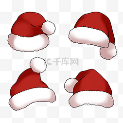 各种红色图片_各种圣诞帽