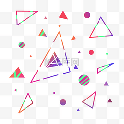 几何背景紫色图片_飘浮几何