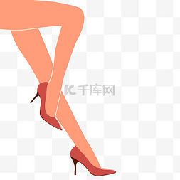 高跟鞋小腿图片_长腿女模特腿部曲线