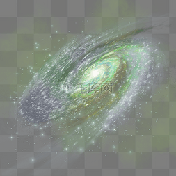 螺旋星系图片_绿色渐变螺旋galaxy星系