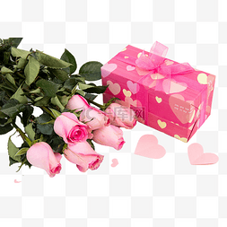 鲜花礼物盒图片_情人节玫瑰花礼物盒