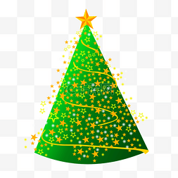 圣诞树星光图片_圣诞树金色星光圣诞树