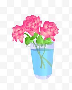 花瓶一束鲜花