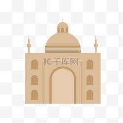 建筑装饰名片设计图片_沙漠建筑装饰免扣素材