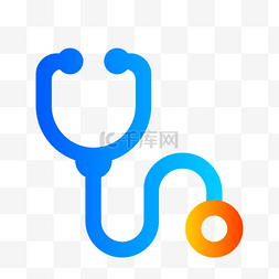 医生图标卡通图片_卡通蓝色的医院器材