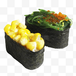 玉米海草寿司组合