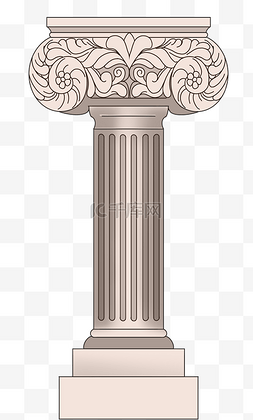 罗马柱线图片_欧式花纹罗马柱