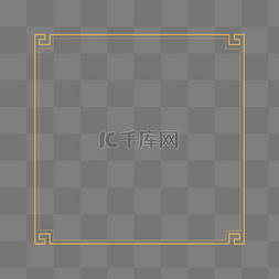 金色文字框图片_高级简约中国风边框