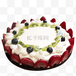 草莓蓝莓奶油蛋糕