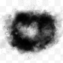 浓雾图片_黑色颗粒风格层次感团雾