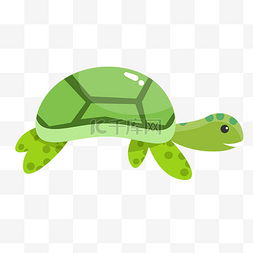 乌龟爬爬图片_绿色乌龟装饰