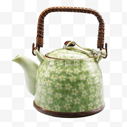 绿色瓷器茶壶