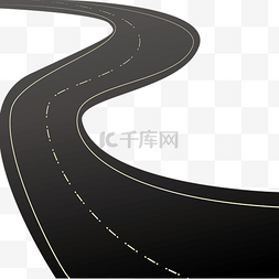 山谷公路图片_矢量弯路