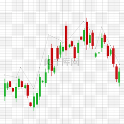 中国画线图素材图片_股票价格波动k线图