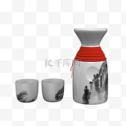 多色小勺陶瓷勺子图片_白色陶瓷小酒瓶免抠素材