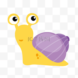 紫色壳子蜗牛插图