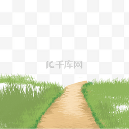 道路指示表图片_绿色植物道路元素