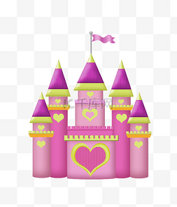 粉色爱心城堡