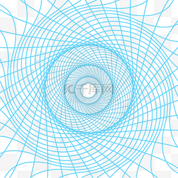 网状圆图片_不规则图形蓝色网状线条PNG