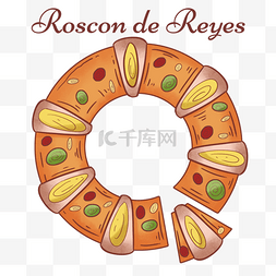 roscon de reyesd创意手绘面包