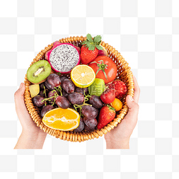 健康新美食图片_手捧新鲜水果