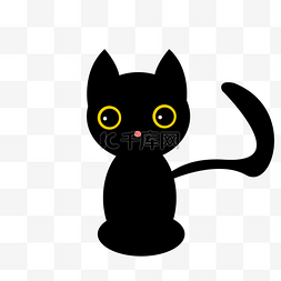 可爱喵星人图片_可爱哺乳动物黑猫