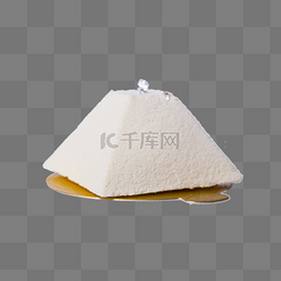 立方体的图片_白色立体蛋糕食物元素