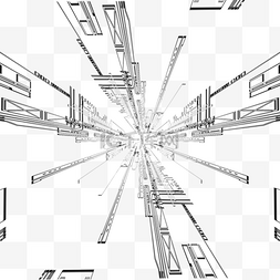 镜面背景图片_科技感几何线条