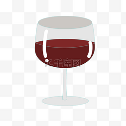 红酒透明酒杯红色简单高雅品位